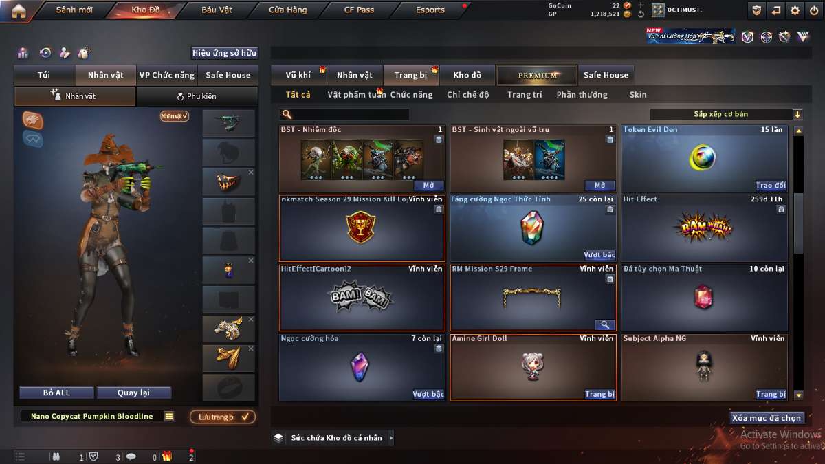 shop acc cf uy tin gia re